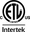 (UL, ETL, IEC, MCS, & TUV) Assembled to strict quality control standards; international