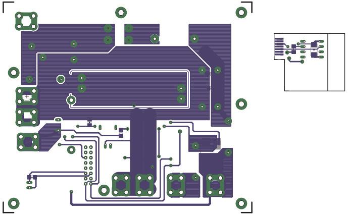 Fig. 17: Converter board layout bottom layer 2.4 System 1 test results In order to verify the system operation, an exhaustive test programme followed. Fig.