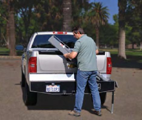 Replacing the vehicle s existing bumper, the Fold-A-Way Bumper Crane remains out of your way when not in use.