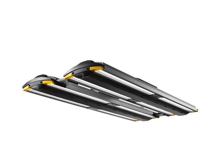 High Bay LED PRODUCT HIGHLIGHTS Construction Heavy-duty single extruded aluminum heatsink designed to perform in ambient temperatures up to 67 F (75 C).