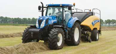 He changes balers every two years and fi ve years ago decided to change bale size from 120cm x 70cm to 120cm x 90cm, which gave him the choice of opting for a New Holland.