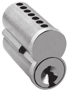 Ms Cam Mortise Cyl 4 1E76C181RP3626 1E Tap Ms Cam Mortise Cyl 4 Cores A - TE standard keyways 626 1C7 7-Pin Uncombinated 4 WA - WG