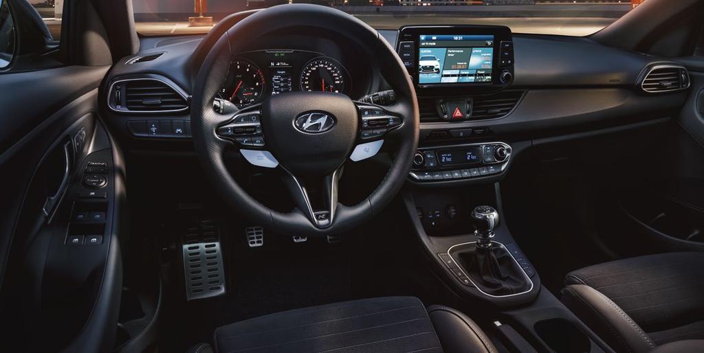 Data driven performance. The i30n cockpit is as much about you as it is about the car.