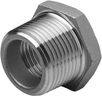 Self healing properties of stainless steel fittings help reduce the penetration of rust/corrosion and eliminate damage to the fitting Stainless steel fittings retain their strength in extreme heat