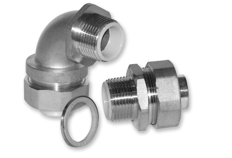 Liquidtight Fittings LIQUIDTIGHT FITTINGS Liquidtight Fittings Applications: To terminate and seal liquidtight flexible metal conduit to oiltight, liquidtight, or raintight box or enclosure.