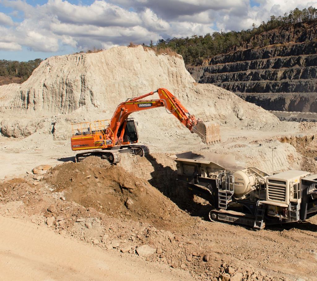 Pro Crush s new Lokotrack LT106 makes short work of overburden at a quarry site near Brisbane in North Eastern Australia.
