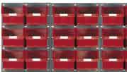 TC5 Red Topstore - 2 Panels high x 3 Panels wide (H 1282 x W 1371mm) TC  of Louvred Containers