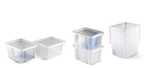 S M A L L P A R T S S T O R A G E Topstore - Space Bin Containers Large polypropylene constructed container that can either be stacked or nested. Supplied in packs of 5.