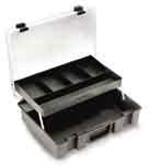 120mm 1 x (H) 35 x (W) 320 x (D) 60mm Description Pack Qty Order Ref Cantilever Organiser Case 8 051/8 Portable Parts Organisers 051 Ideal for small parts organisation.