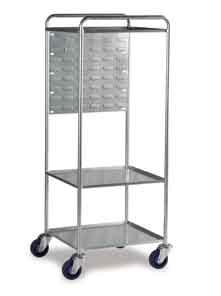 S M A L L P A R T S S T O R A G E Topstore - Container Trolleys An extended range of Container Trolleys fitted with a smaller louvred panel and 3 x fixed lipped trays to prevent stored items from