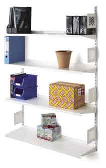 Topshelf - Wall Mounted Shelving Topshelf is an attractive and durable wall mounted steel shelving system that is fully adjustable in height to suit almost every need.