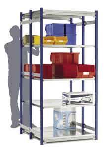 The system can incorporate Topstore bins and is capable of being fitted with accessories to make the system suitable for garment hanging.