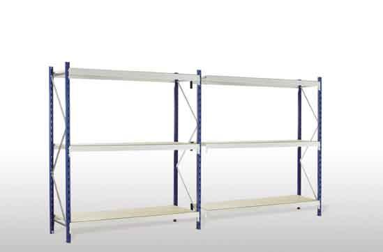 S T O R A G E / S H E L V I N G E Q U I P M E N T Bartspan - Longspan Shelving Bartspan is perfectly designed to meet all types of requirements for storing medium weight products of different sizes.