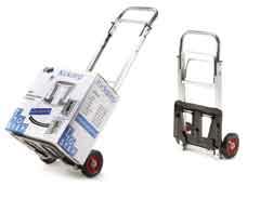 Extra lightweight Folds flat and fully extends in seconds Fitted with a telescopic aluminium handle Smooth plastic wheels fitted for easy transportation Product Description Folded H x W x D (mm) Open