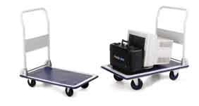 Toptruck - Folding Flatbed Trolleys A sturdy range of steel trolleys suitable to manoeuvre smaller goods ideal for indoor and outdoor use.