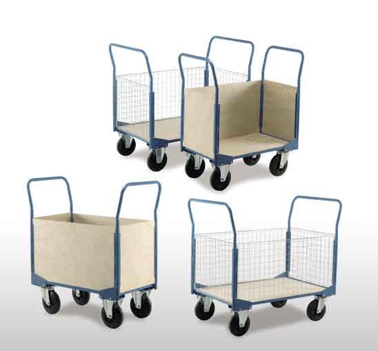 M A T E R I A L S H A N D L I N G E Q U I P M E N T Utility Platform Trucks Three and four sided trolleys suitable for heavy work loads in warehouses, workshops etc.