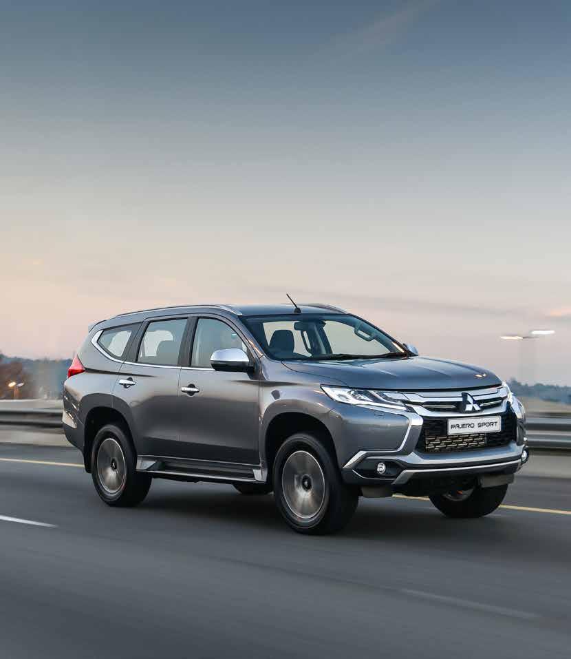 AGILE & MANOEUVRABLE The Pajero Sport s innovative design and exceptional manoeuvrability makes for an effortless driving experience that s equivalent to