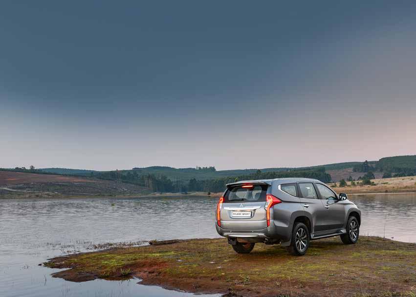COMPLETE PEACE-OF-MIND NO COMPROMISE ON COMFORT Alongside Mitsubishi s proven RISE (Reinforced Impact Safety Evolution) body structure, the Pajero Sport comes with a