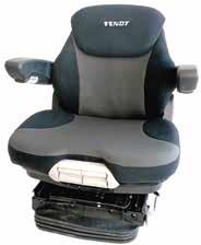 Leatherette seat cover Leatherette is both tough and easy to clean. Simply wipe with a damp cloth! The headrest features a highquality stitched logo.