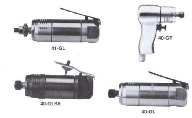 Collet chuck and spindle models accommodate various grinding wheels and mounted accessories.