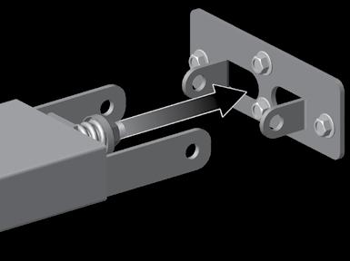 If after securing the header bracket, it is slightly out (not level), use a hammer to knock the tabs gently up or down with a small