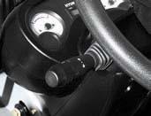 Operator friendly gauges and waterresistant monitor panel Parking brake lamp Directional