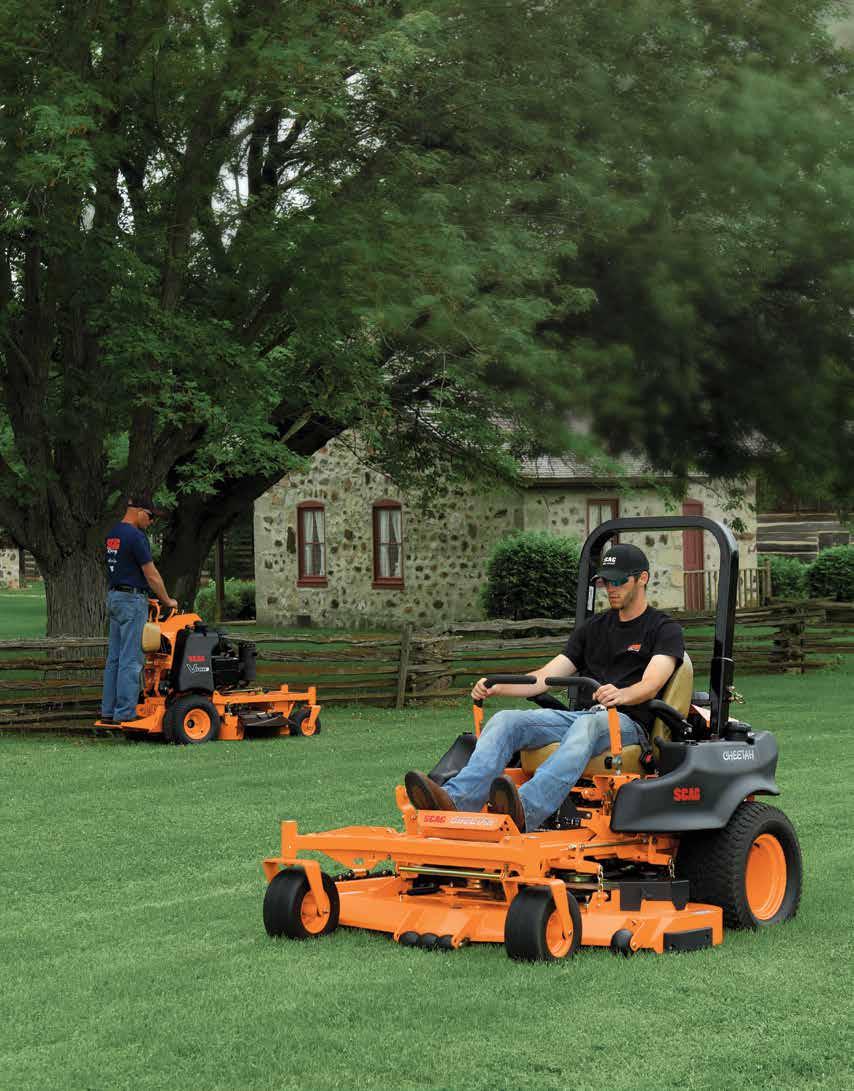 unmatched productivity Scag offers a wide range of mowers that will add dollars to your bottom line and give your business an edge over the competition. 28 23.7 15.8 20.2 18.6 13.5 14 12.4 9.3 8.