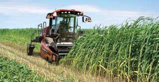 A A B C SMOOTH CROP FLOW On-the-go adjustment for the hydraulic drive reel, sickle, auger, and conditioner allows the operator to be in full control of all aspects of hay and forage harvesting from