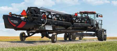 DWA SAVES TIME & MONEY MacDon s optional Double Windrow Attachment lets you achieve the ultimate windrow when paired with a rotary disc header.
