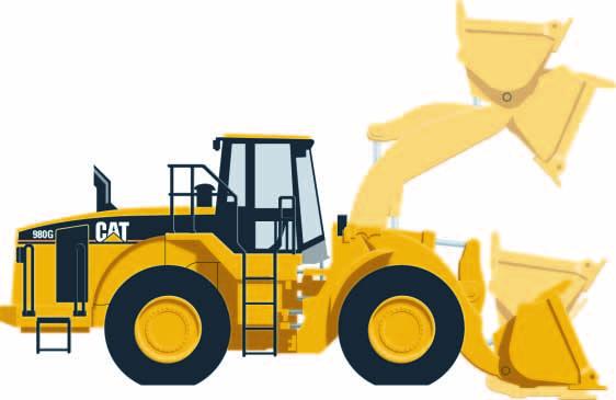 980G Series II Wheel Loader Dimensions All dimensions are approximate.