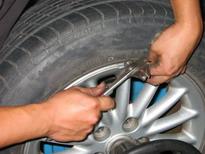 A lead tire weight may be required for proper balancing. c. Balance until the tire balance shows balance as OK.