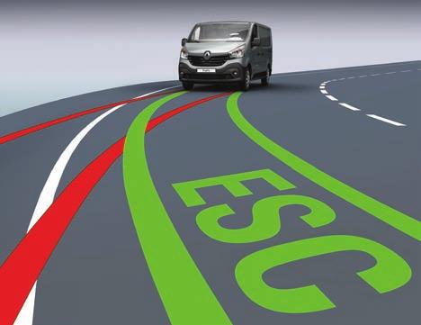 For added safety, Load Adaptive Control (LAC) adjusts the ESC depending on whether the vehicle is empty or fully loaded.