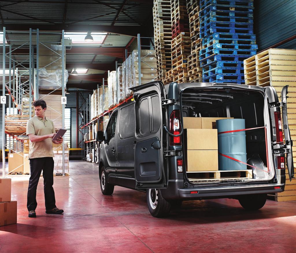 Value. Guaranteed. Reduce overheads. Add peace of mind. If there s a way to give your business more value, we ve built it into the Renault Trafic. Up front, the economical engines give you 6.