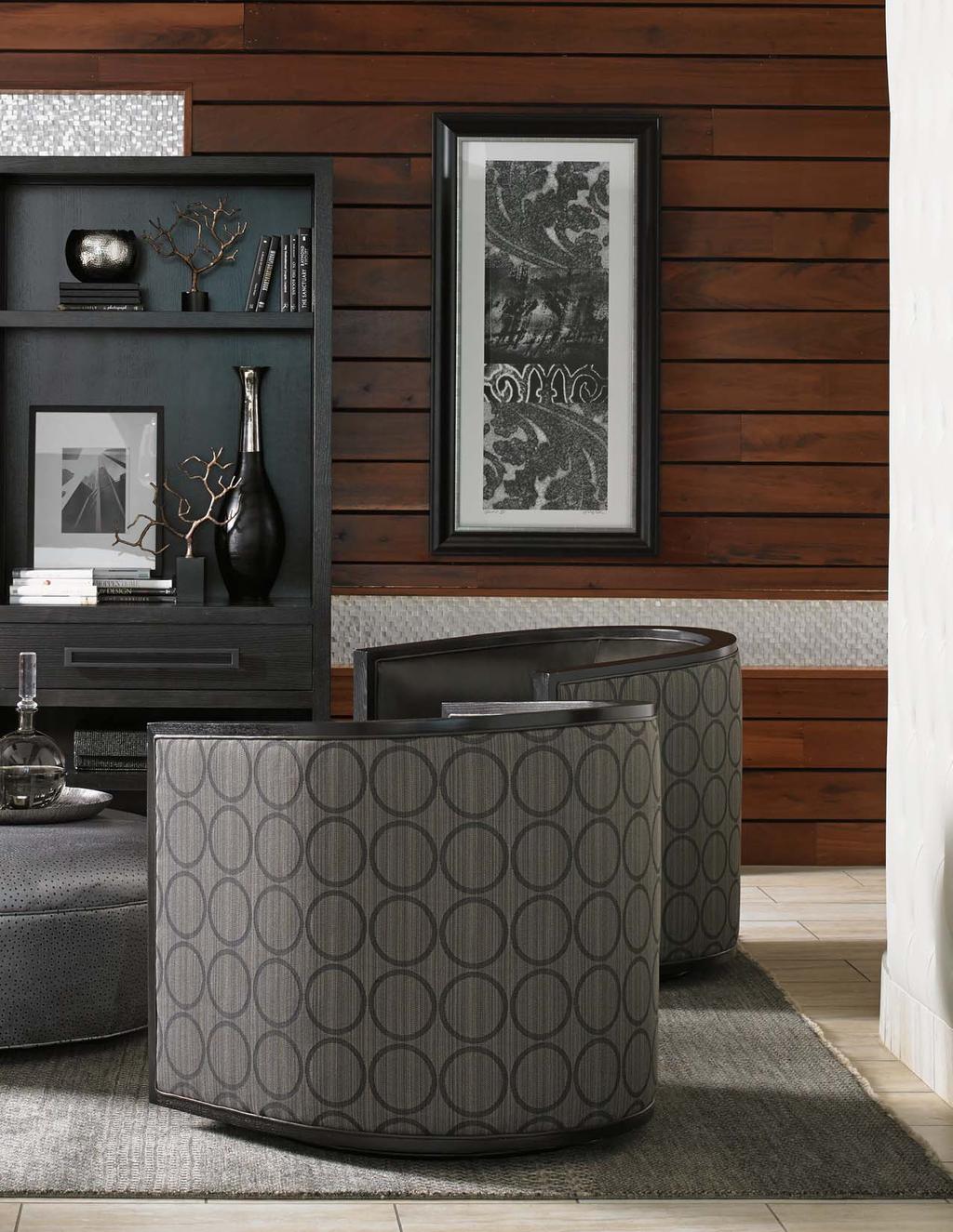 Claudia Leather Cocktail Ottoman