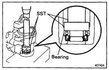 SST 0962030010 (0963100020) 0963024013 (0962024030) 4. IF NECESSARY, REPLACE TEFLON RING AND ORING (a) Using a screwdriver, remove the teflon ring and Oring.
