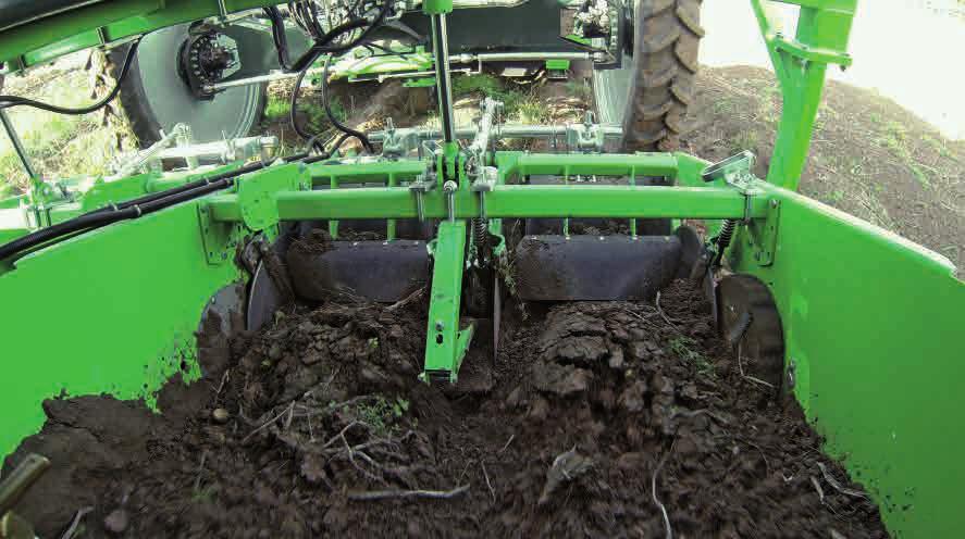 topper, automatically Lower soil pressure because