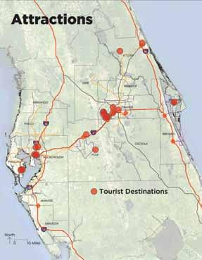 Road and highway-dependent developments in Florida are already reaching their limits, and traffic congestion will increase dramatically as population doubles.
