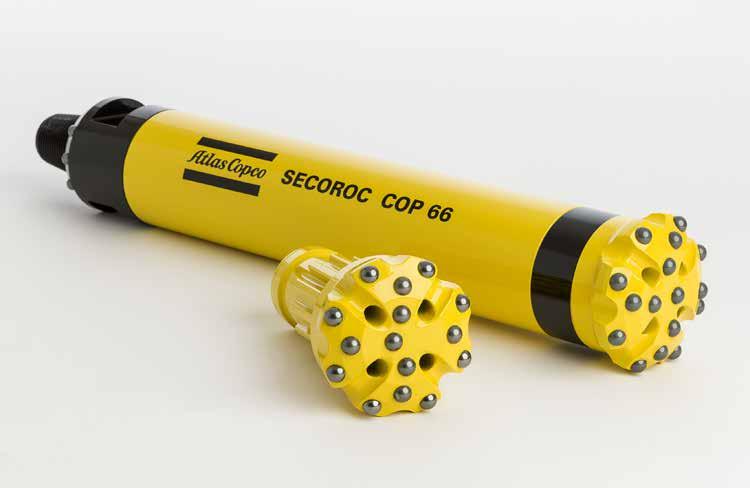 Hammers Selecting the right hammer The optimum range of hole size for blast hole drilling with DTH is 90 mm to 254 mm (3 ½" 10").