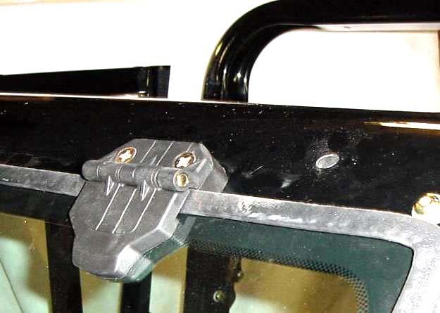 2 Per fig. 8.2, use the following hardware to connect to the bottom of the side frame: a 5/16 x 3/4" long hex flange bolt, plastic washer and flange locknut.
