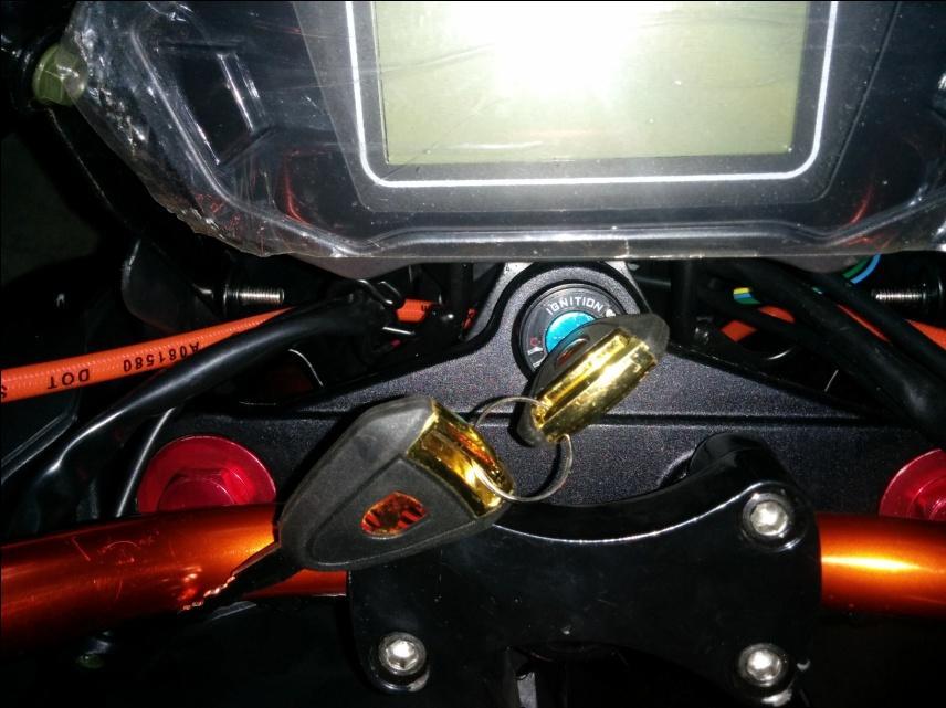 15 P a g e Key Positions in Ignition 1. This is the handlebar lock position.
