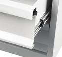 Bin Cabinets feature hook and loop fasteners to securely hold bins in place.
