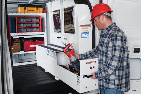 MAINTENANCE drawers are completely removable to clean, lubricate, and service Model 310-3-01 WEATHER GUARD EXCLUSIVE! 14-GAUGE STEEL on top and sides allows for a 750 lb.