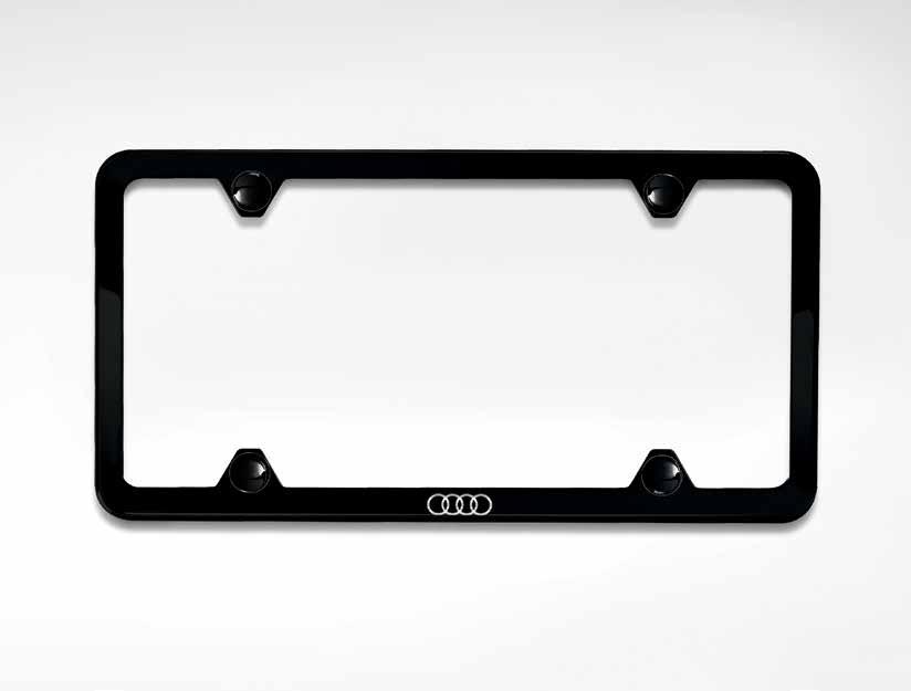 1. Audi Sport license plate frames 1 This attractive frame is constructed of highly durable materials.