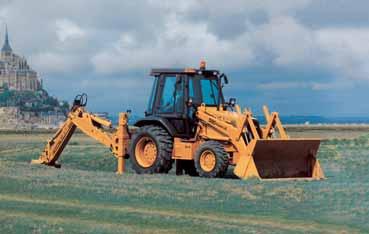 1998 Case is the first to offer Ride Control on a loader/backhoe.