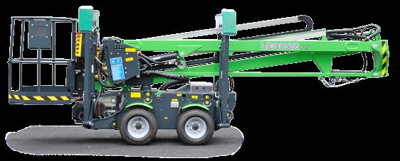 70 m Slewing 360º Gradeability 35% (20º) Outrigger spread working 2.94 m x 2.89 m Max.