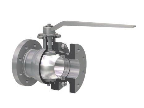Flanged Ball Valves 2Piece Body Cast Trunnion Mounted Ball Valve 28 27 26 Material of Specifications NO.