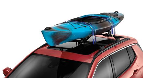 ROOF BARS. ROOF TOP CARGO BASKET. Basket adds valuable cargo space, ROOF-MOUNT SURF AND PADDLE BOARD CARRIER. Carrier (Shown above and on previous page.