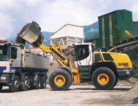 Low operating costs Minimum costs, High handling capacity Active environmental protection Economical use of resources Low noise emission Liebherr wheel loaders are unbeatable for economy compared to