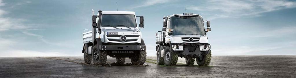 The new Unimog series The off-road professionals U 4023/U 5023 The implement carriers U 216 to U 530 170 kw