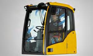 ROPS The cab features Roll Over Protective Structure (ROPS) which meets the ISO 12117-2 safety standard for increased peace of mind